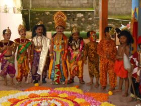 Onam Celebration Kids Bhavans Kodunganoor Trivandrum