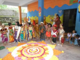 Onam Celebration Kids Bhavans Kodunganoor Trivandrum