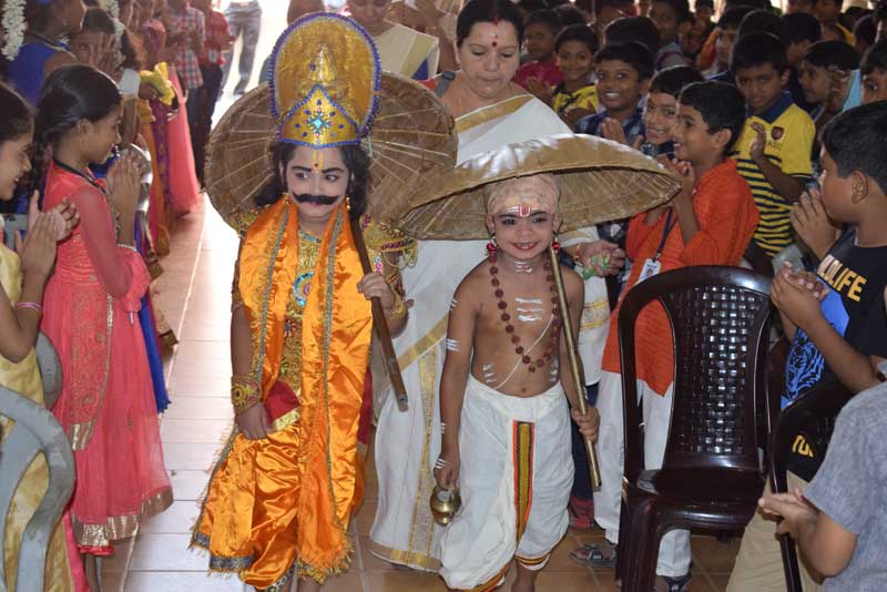 onam celebration - bhavans school trivandrum