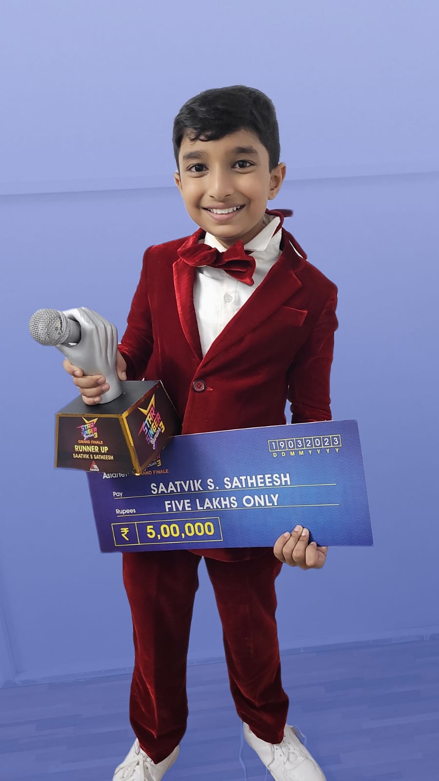 SAATVIK SATHEESH ( Runner-up in Asianet STAR SINGER  – Junior Season -3)